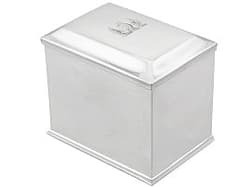 Sterling Silver Tea Caddy - Antique George III (1763)