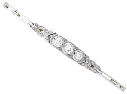 1920s 0.82ct Diamond and 18ct Yellow Gold Bracelet