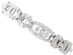 Antique 6.50ct Diamond Bracelet in Platinum - Circa 1930