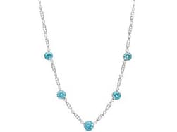 Antique 12.25ct Zircon, 2.70ct Diamond and Platinum Chain Necklace