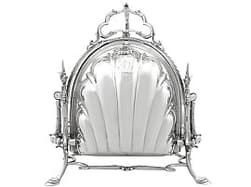 Sterling Silver Triple Shell Folding Biscuit Box - Antique Victorian