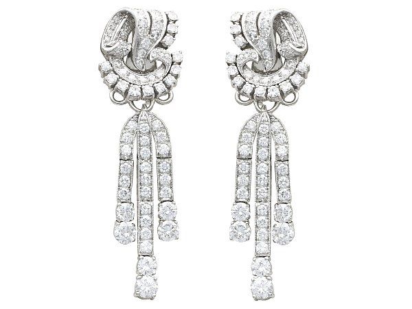 pairing diamond drop earrings with outfit