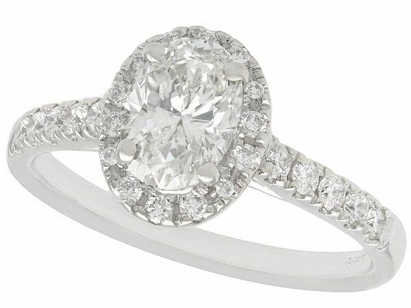 diamond white gold 18ct dress ring