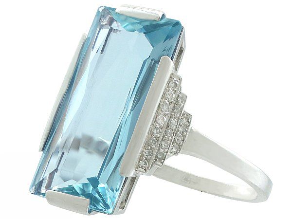 Antique Aquamarine Rings | Engagement Rings | AC Silver