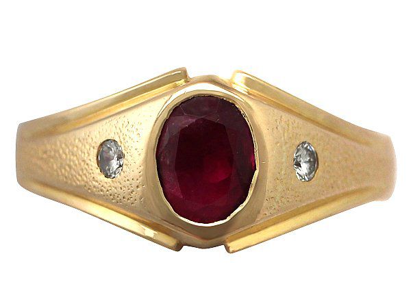 Diamond and Ruby Ring for Men