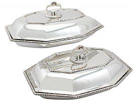 antique silver dishes