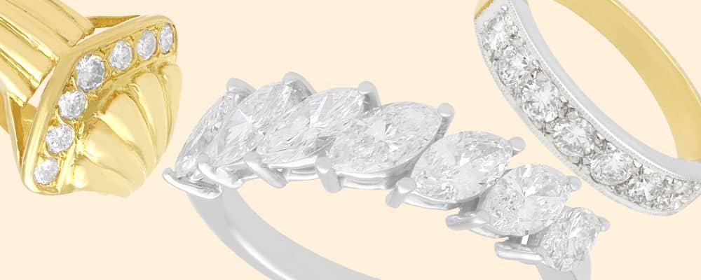 7 stone diamond rings for sale