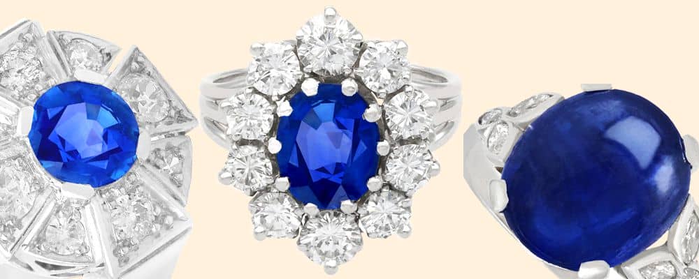 Burmese sapphire rings for sale