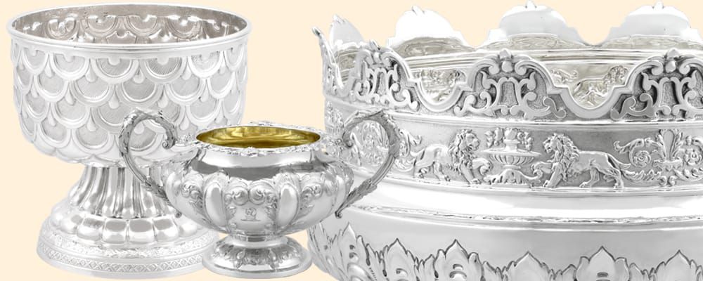 silver decorative bowls for sale