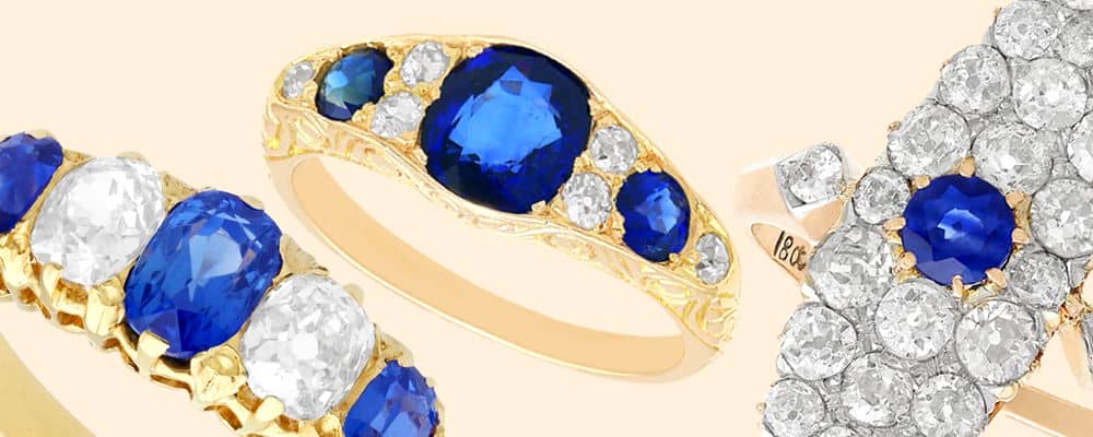 Victorian sapphire rings for sale