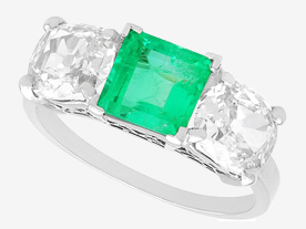 Emerald Trilogy Rings