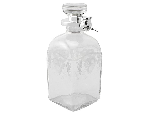 antique silver decanters