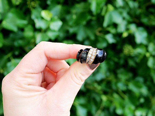 onyx engagement ring