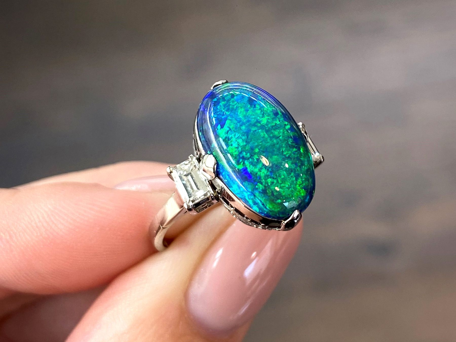 vintage antique opal rings