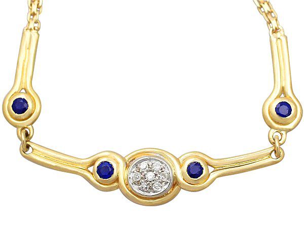 Avant Garde Sapphire Necklace