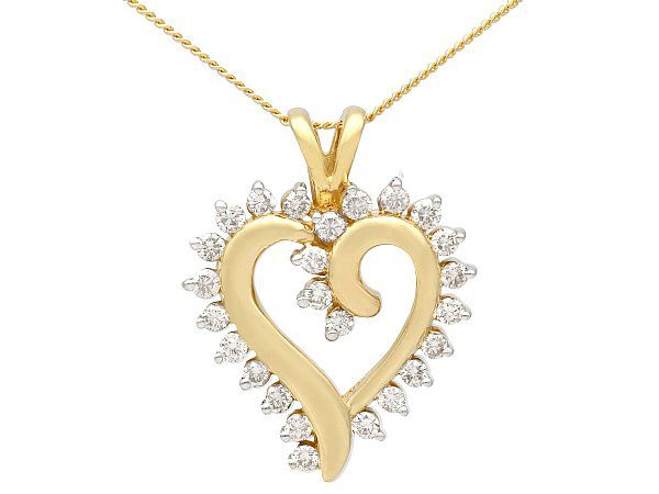 diamond heart jewellery