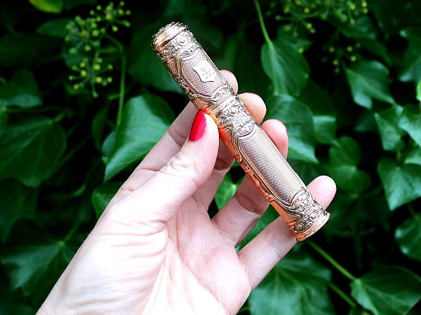 antique silver cigar cases