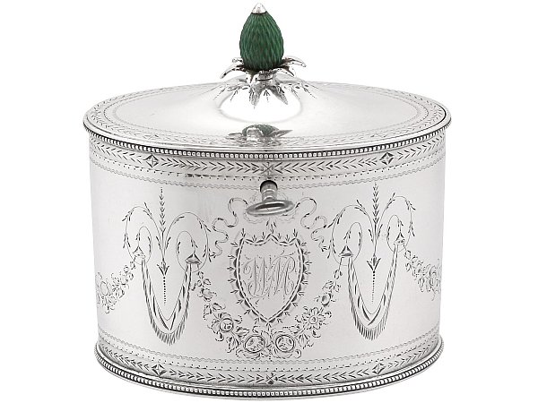 neoclassical style tea caddy