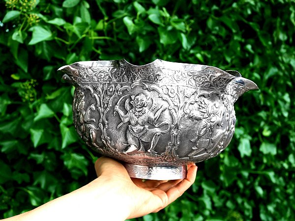 vintage antique silver bowls