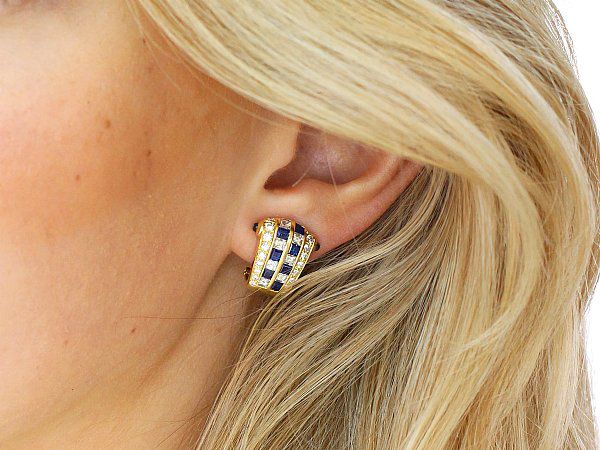 Antique Sapphire earrings