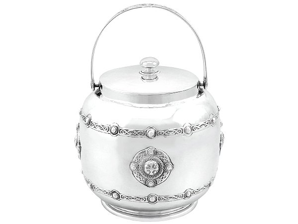 antique silver biscuit boxes