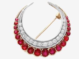Ruby Brooches