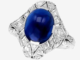 Art Deco Sapphire Ring