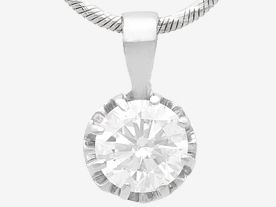 diamond solitaire necklace