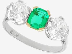 Emerald Trilogy ring