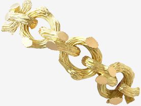gold link bracelets
