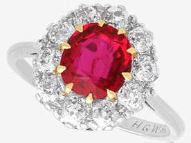 ruby cluster rings