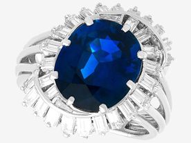 sapphire cluster rings