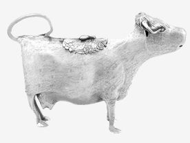 Antique & Vintage Silver Cow Creamers