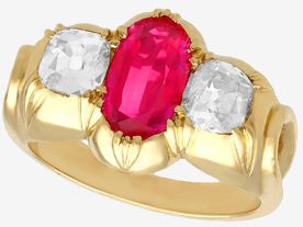 Victorian ruby ring