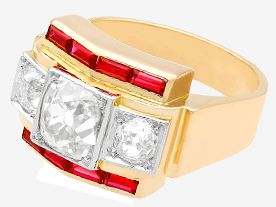 Vintage Men's Ruby Rings