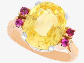 yellow sapphire ring