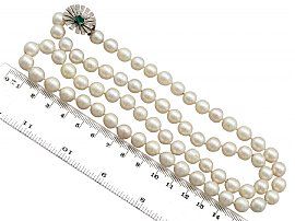 size of pearl necklace