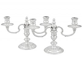 Silver Candelabra with 2 Arms