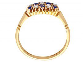 18k Gold and Sapphire Dress Ring