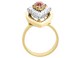Ruby and Gold Dress Ring for Sale
