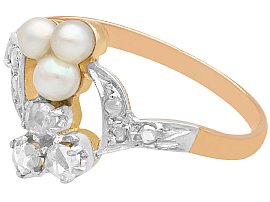 Antique Pearl and Diamond Dress Ring