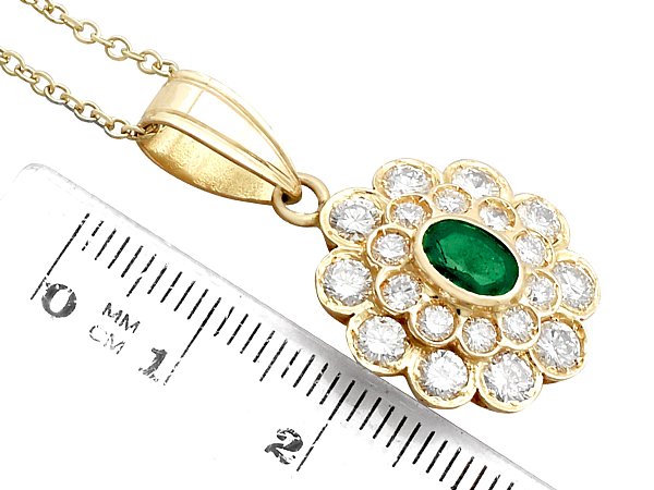 Vintage Emerald Pendant | Emerald Jewellery | AC Silver