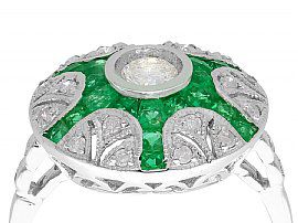 emerald dress ring
