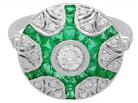 emerald dress ring