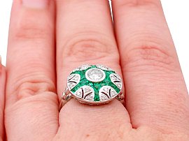unusual emerald ring wearing