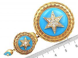 Turquoise Jewellery Set size