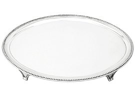 Sterling Silver Salver - Antique George III (1791)