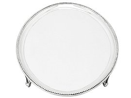 English Sterling Silver Salver