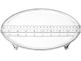 English Sterling Silver Salver Size