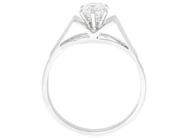 vintage 18ct white gold solitaire ring 